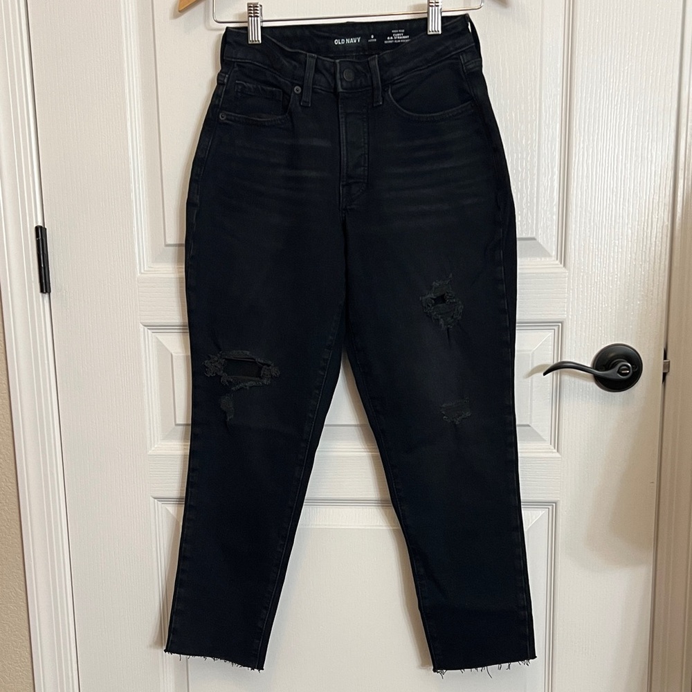 Old Navy Black Ankle & Cropped Jeans